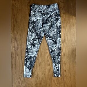 Marble Print Adidas Leggings